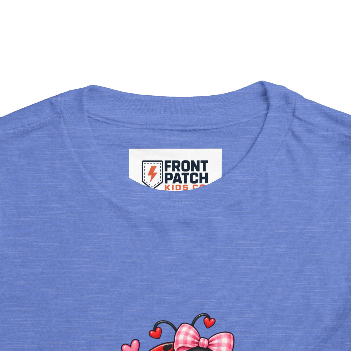 Cute Ladybug Toddler Tee — "Lucky Little Ladybug" Floral Graphic