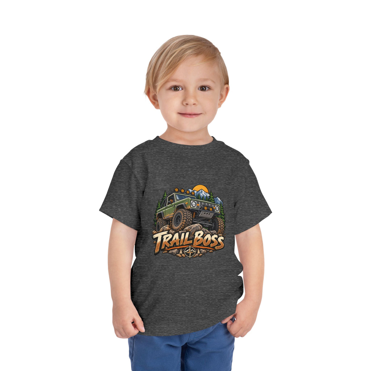Toddler Tee - 'Trail Boss' Off-Road Jeep Graphic Shirt for Kids
