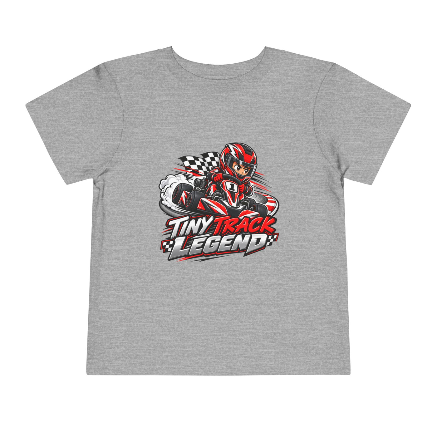 Toddler Tee — "Tiny Track Legend" Racing Car Graphic