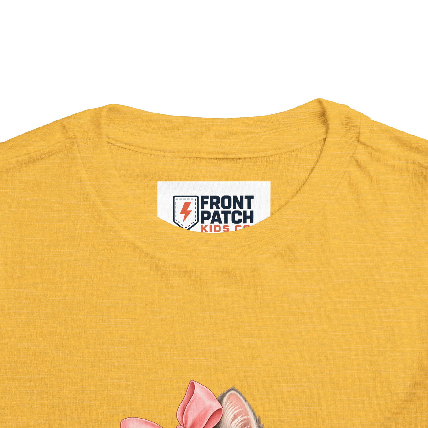 Toddler Tee — "Kitten Club" Cute Floral Bow Cat Shirt