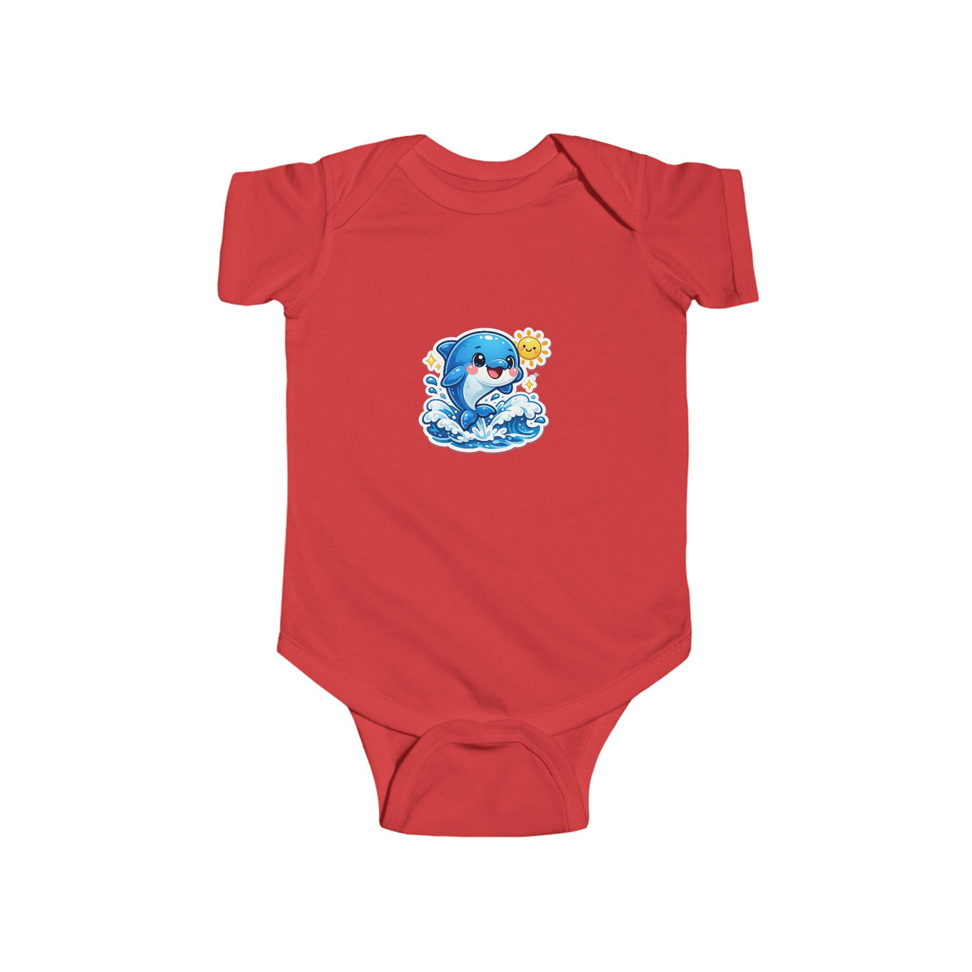 Cute Baby Dolphin Bodysuit – Sunny Ocean Infant Onesie