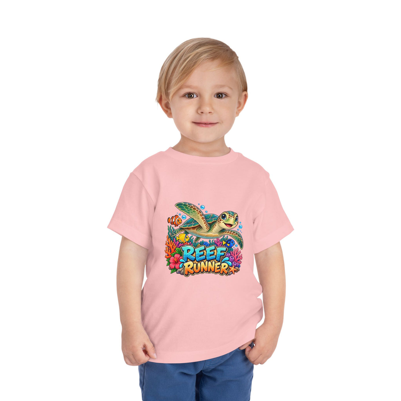 Reef Runner Toddler Tee — Sea Turtle Graphic Shirt for Kids