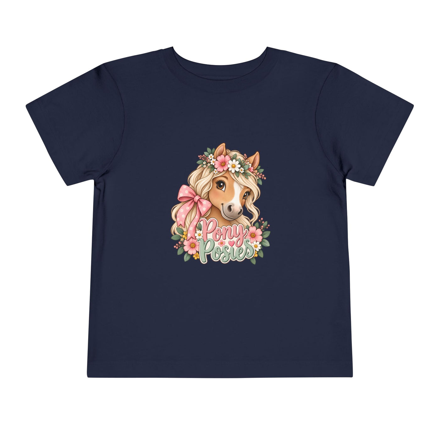 Toddler Tee — Floral Corgi "Pony Posse" Cute Dog Graphic