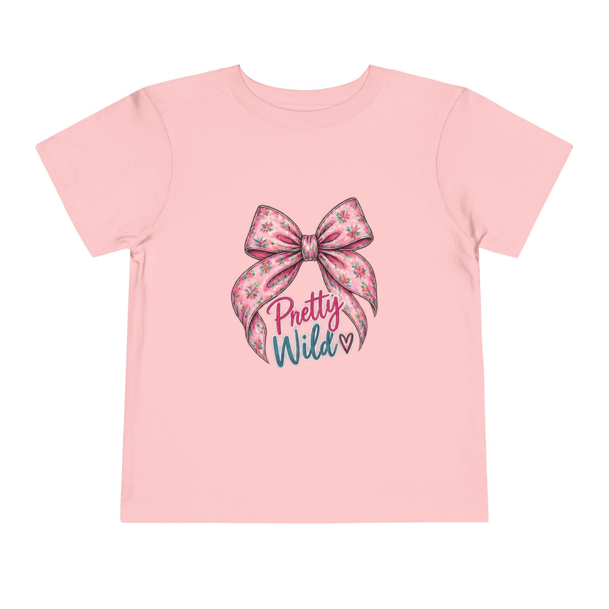 Toddler Tee — Pretty Wild Pink Bow Graphic
