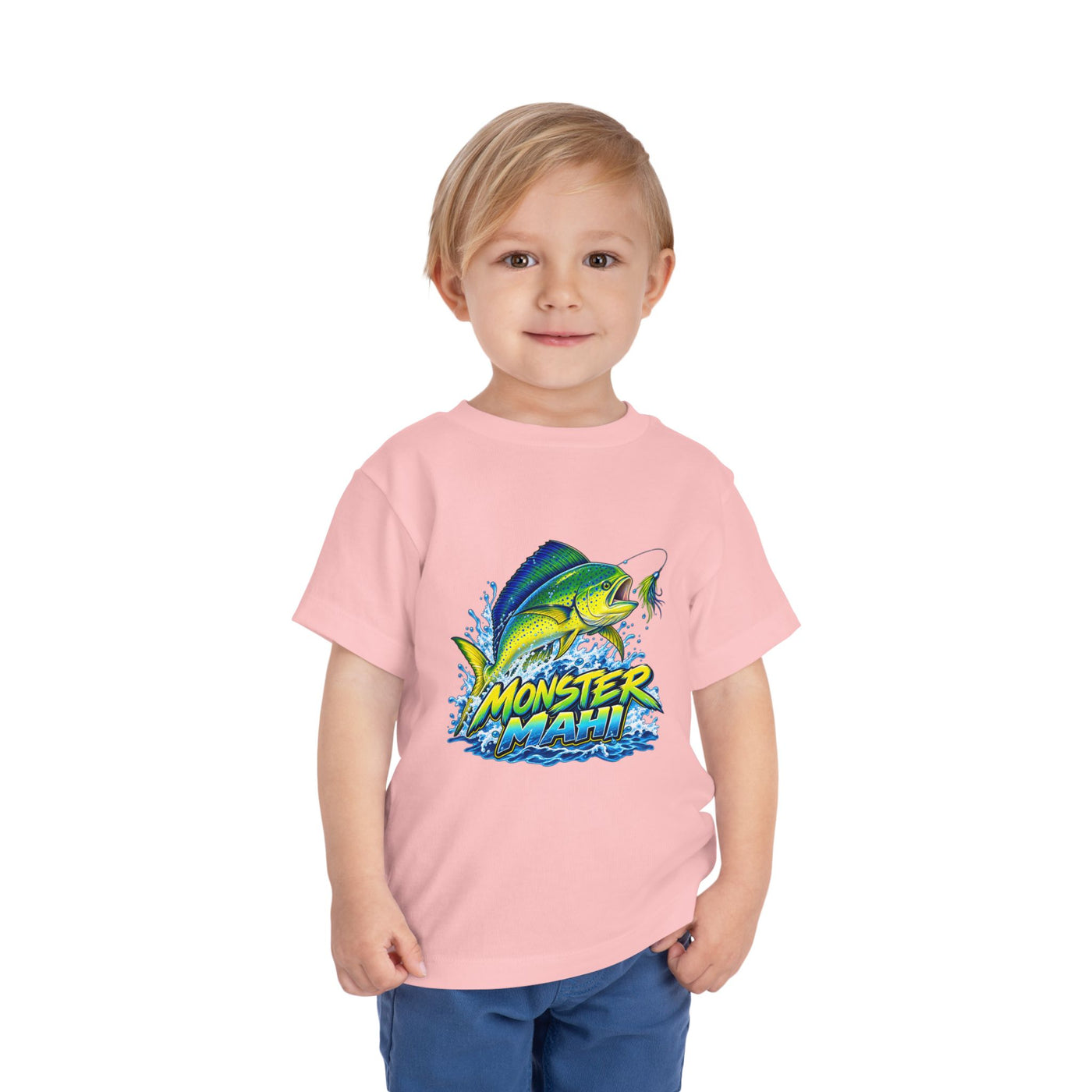Toddler Tee — 'Monster Mahi' Fishing Graphic Kids Shirt