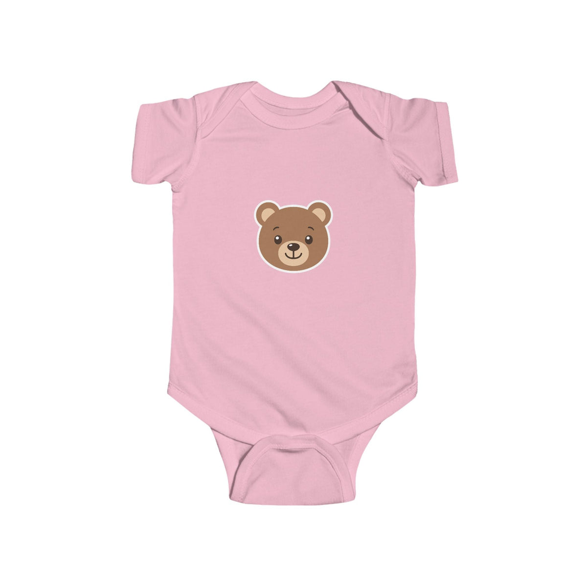 Cute Bear Infant Bodysuit - Baby Bear Face Onesie, Newborn Shower Gift - Front Patch Kids Co.
