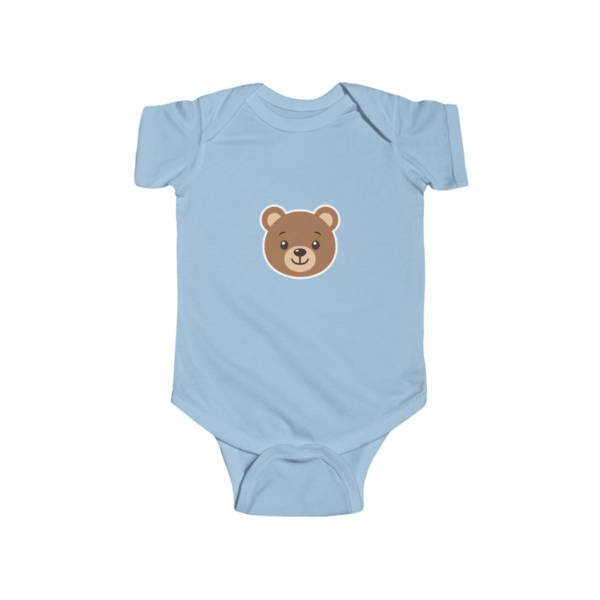 Cute Bear Infant Bodysuit - Baby Bear Face Onesie, Newborn Shower Gift - Front Patch Kids Co.