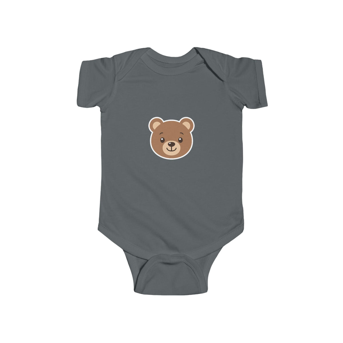 Cute Bear Infant Bodysuit - Baby Bear Face Onesie, Newborn Shower Gift - Front Patch Kids Co.