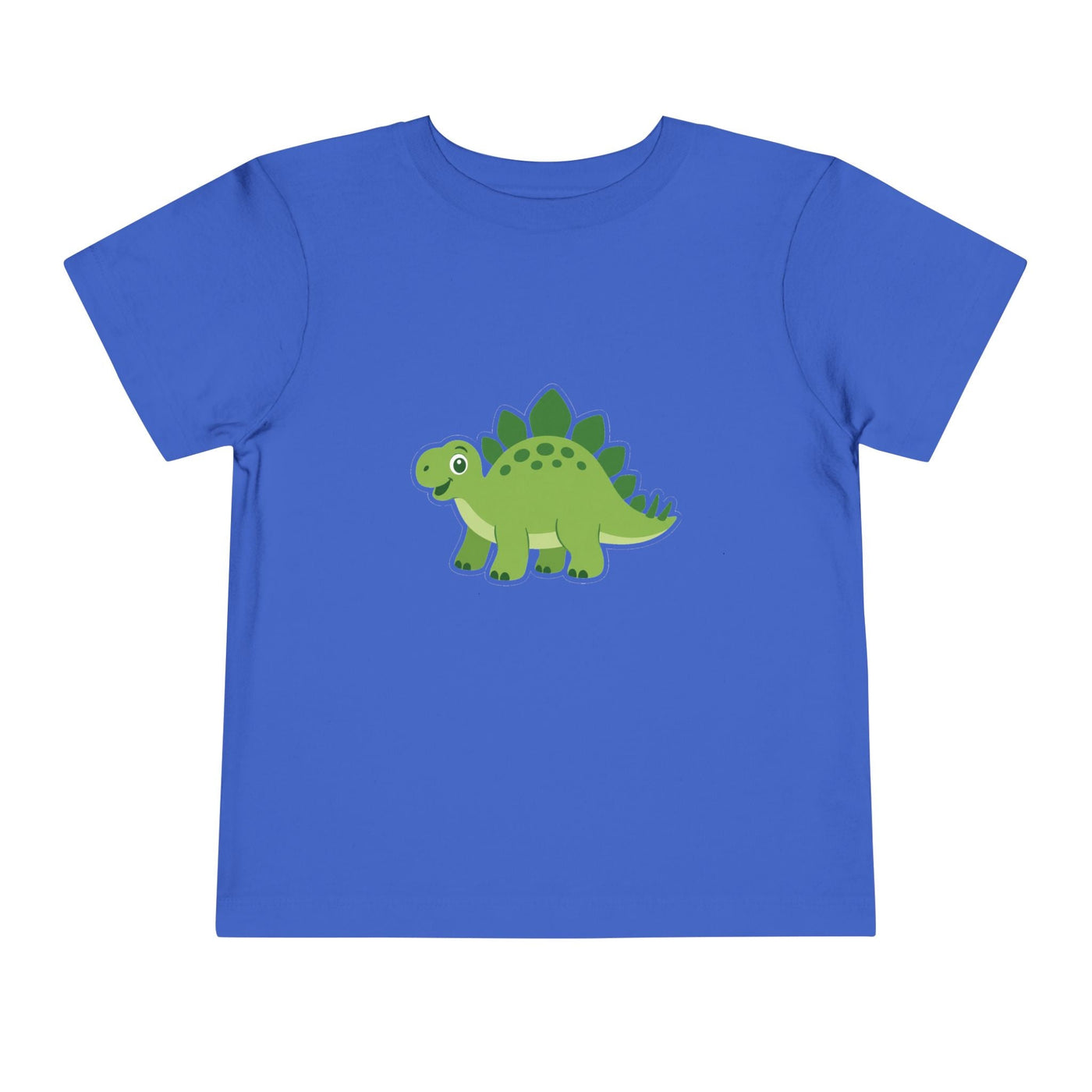 Cute Green Stegosaurus Toddler Tee – Dinosaur Short Sleeve Shirt for Kids - Front Patch Kids Co.