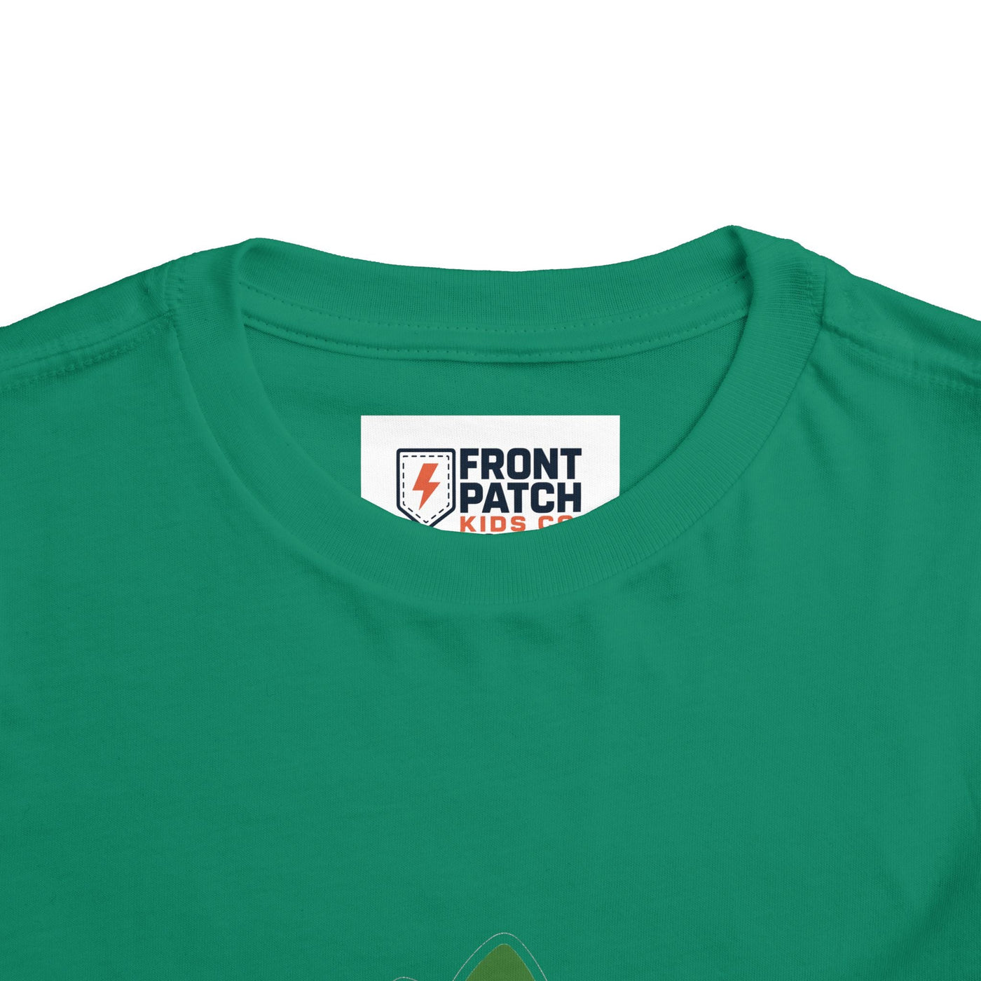 Cute Green Stegosaurus Toddler Tee – Dinosaur Short Sleeve Shirt for Kids - Front Patch Kids Co.