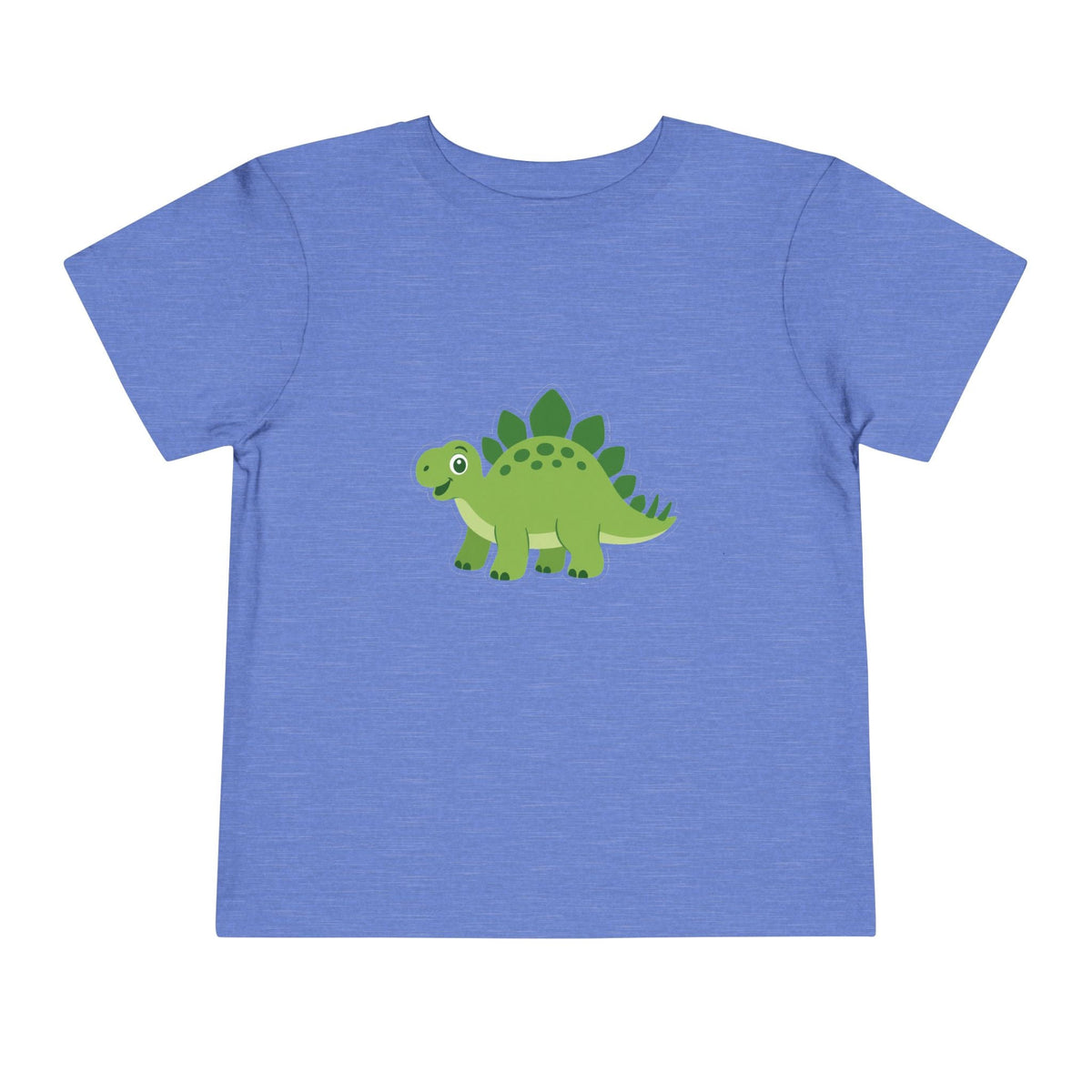 Cute Green Stegosaurus Toddler Tee – Dinosaur Short Sleeve Shirt for Kids - Front Patch Kids Co.