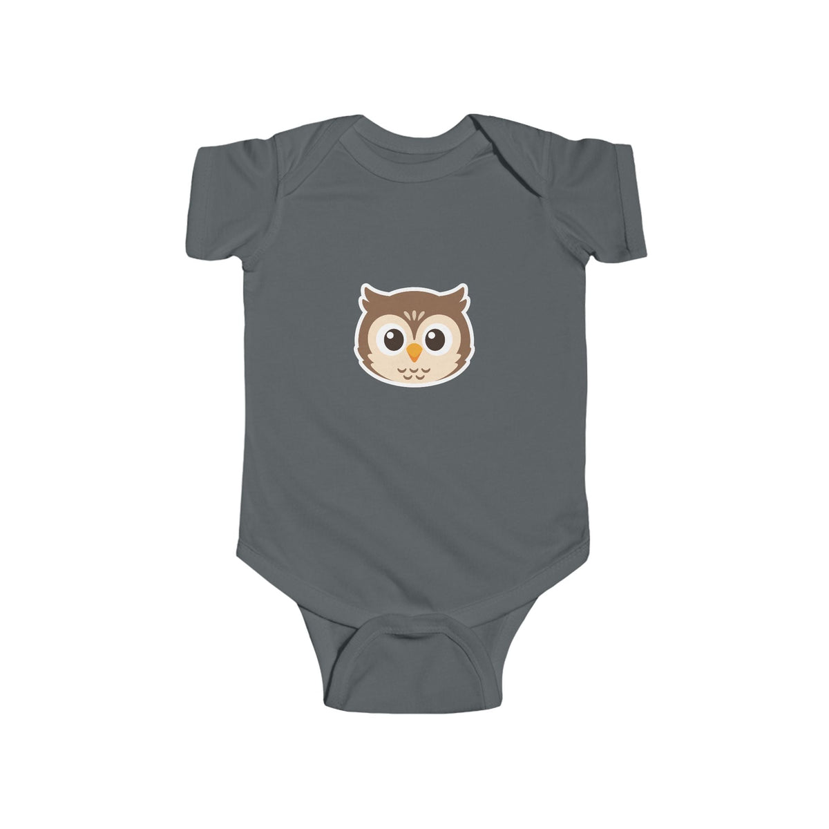 Cute Owl Infant Bodysuit — Baby One-Piece with Adorable Owl Face - Front Patch Kids Co.