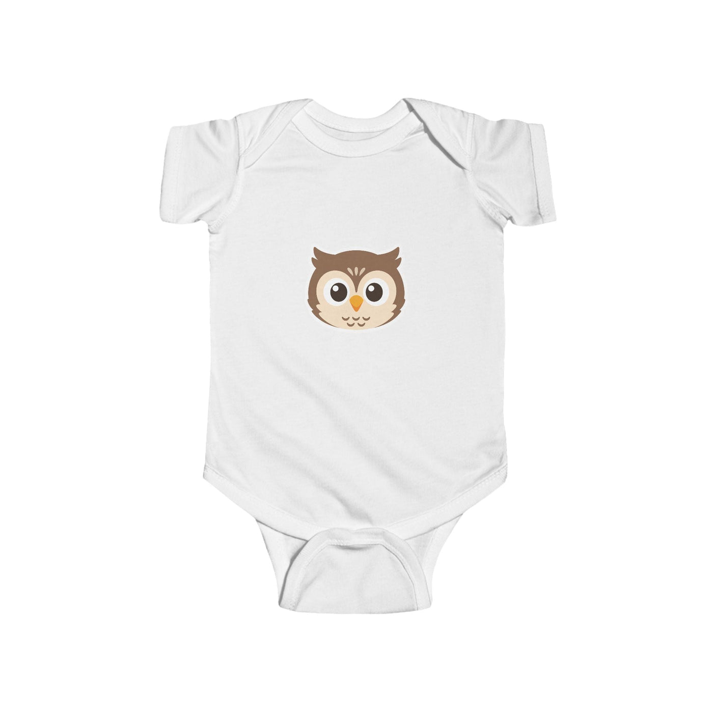 Cute Owl Infant Bodysuit — Baby One-Piece with Adorable Owl Face - Front Patch Kids Co.