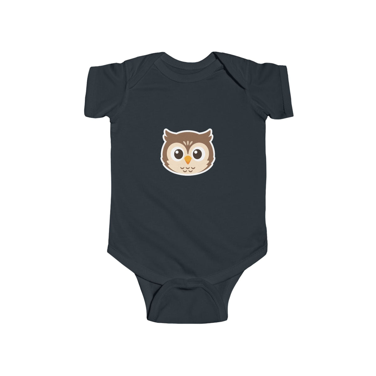 Cute Owl Infant Bodysuit — Baby One-Piece with Adorable Owl Face - Front Patch Kids Co.