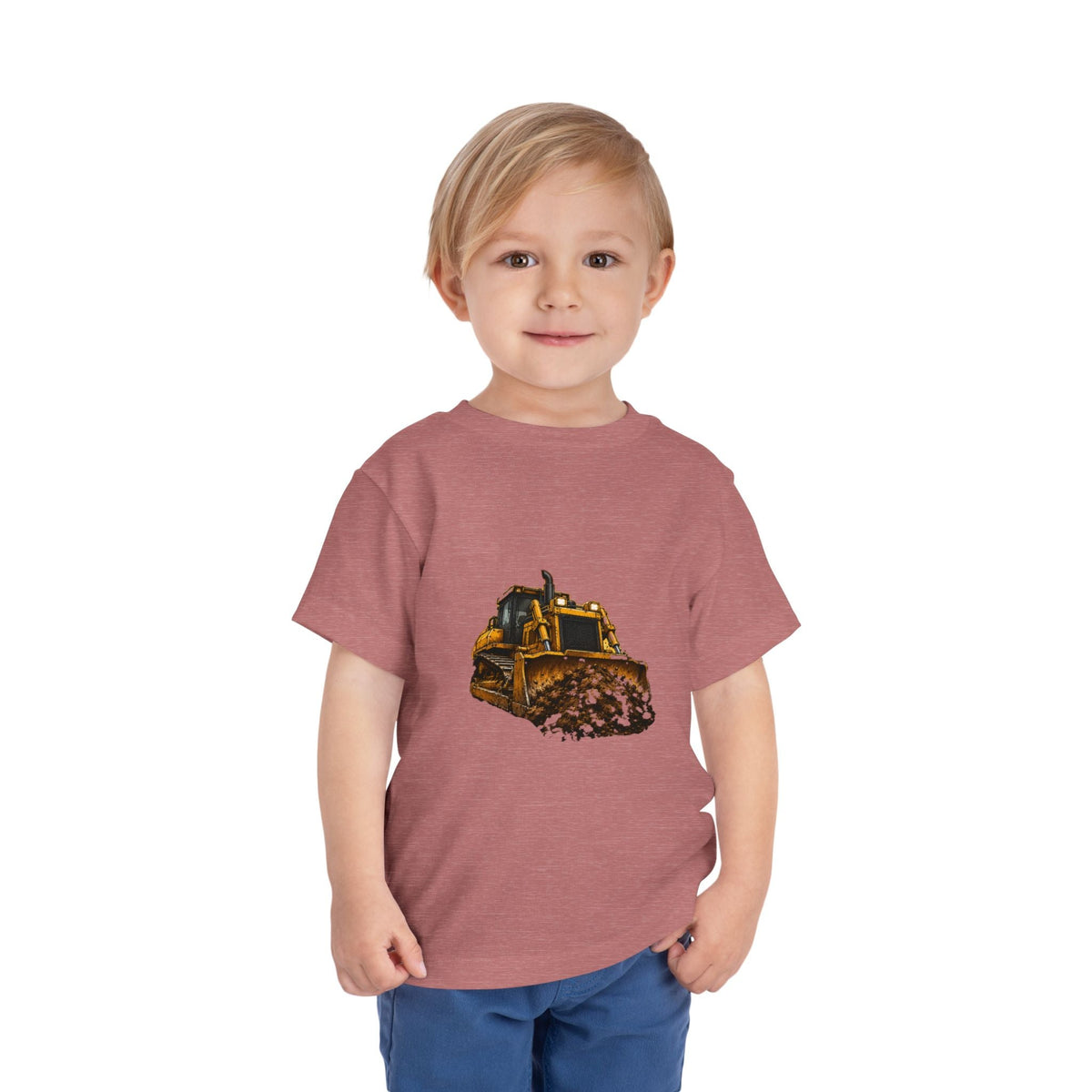 Toddler Bulldozer Tee - Construction Truck Kids Shirt - Front Patch Kids Co.