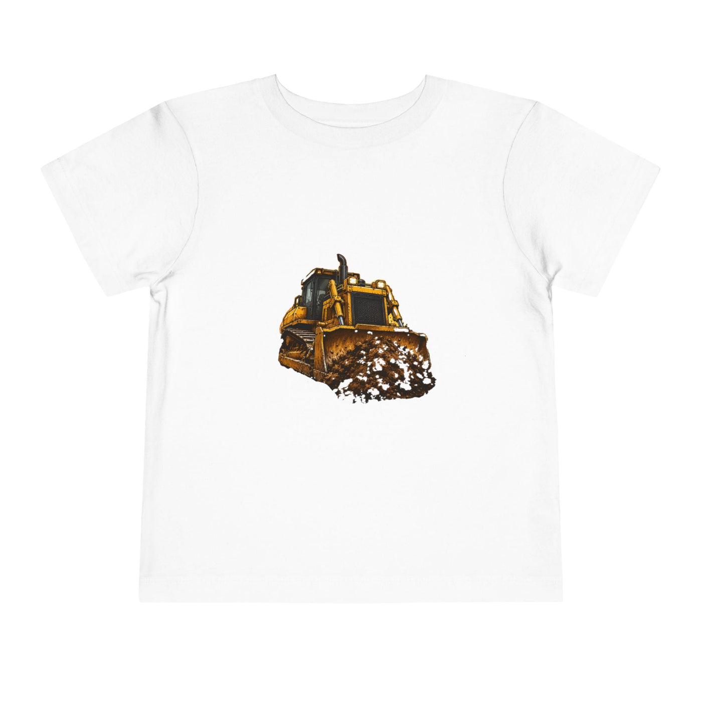 Toddler Bulldozer Tee - Construction Truck Kids Shirt - Front Patch Kids Co.
