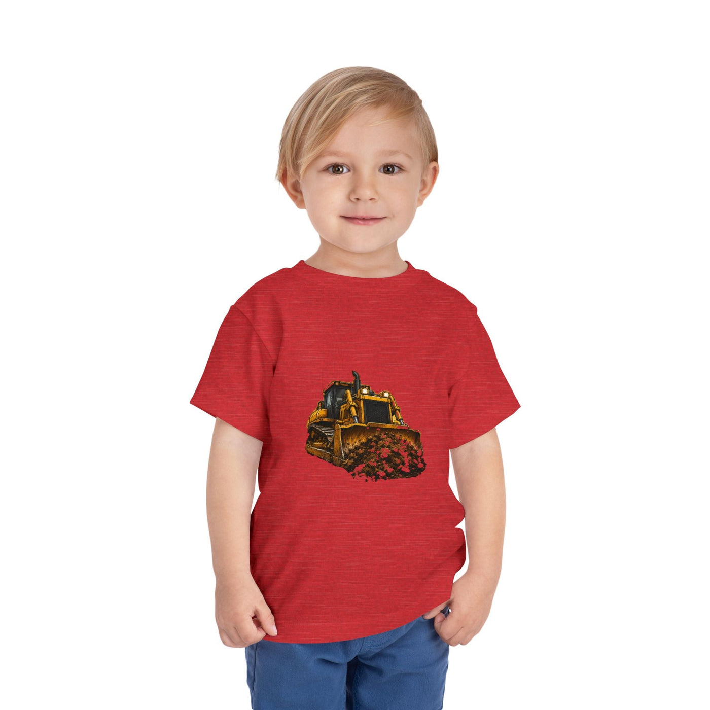 Toddler Bulldozer Tee - Construction Truck Kids Shirt - Front Patch Kids Co.