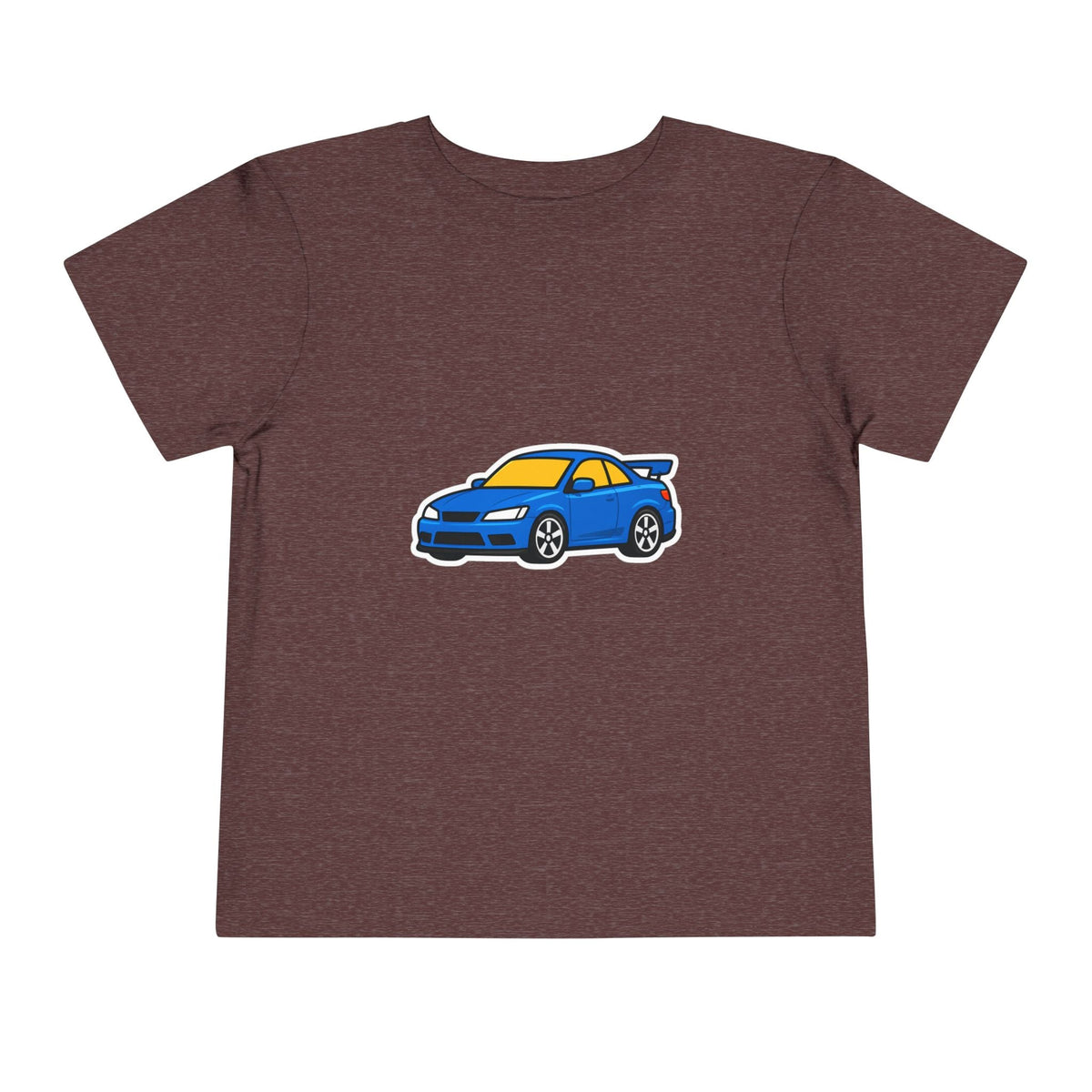 Toddler Car Tee — Blue Race Car Graphic Shirt for Kids - Front Patch Kids Co.