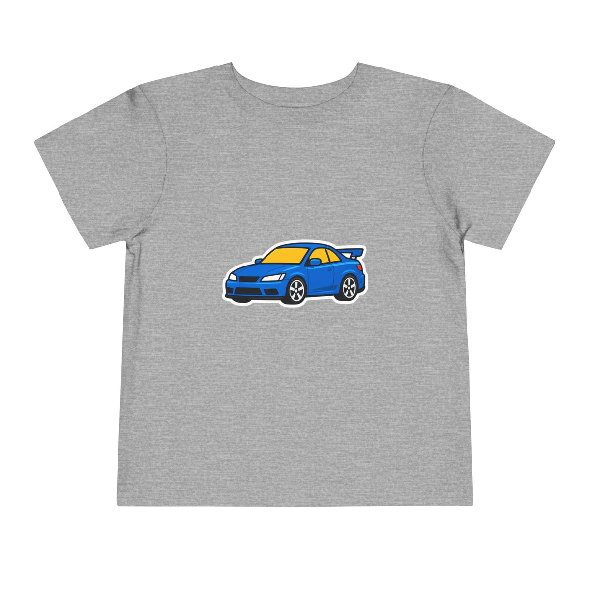 Toddler Car Tee — Blue Race Car Graphic Shirt for Kids - Front Patch Kids Co.