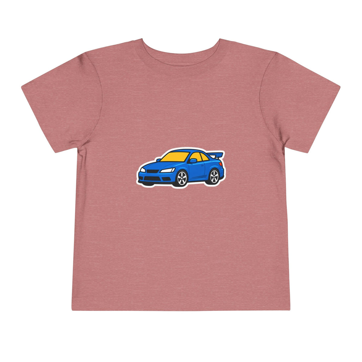 Toddler Car Tee — Blue Race Car Graphic Shirt for Kids - Front Patch Kids Co.