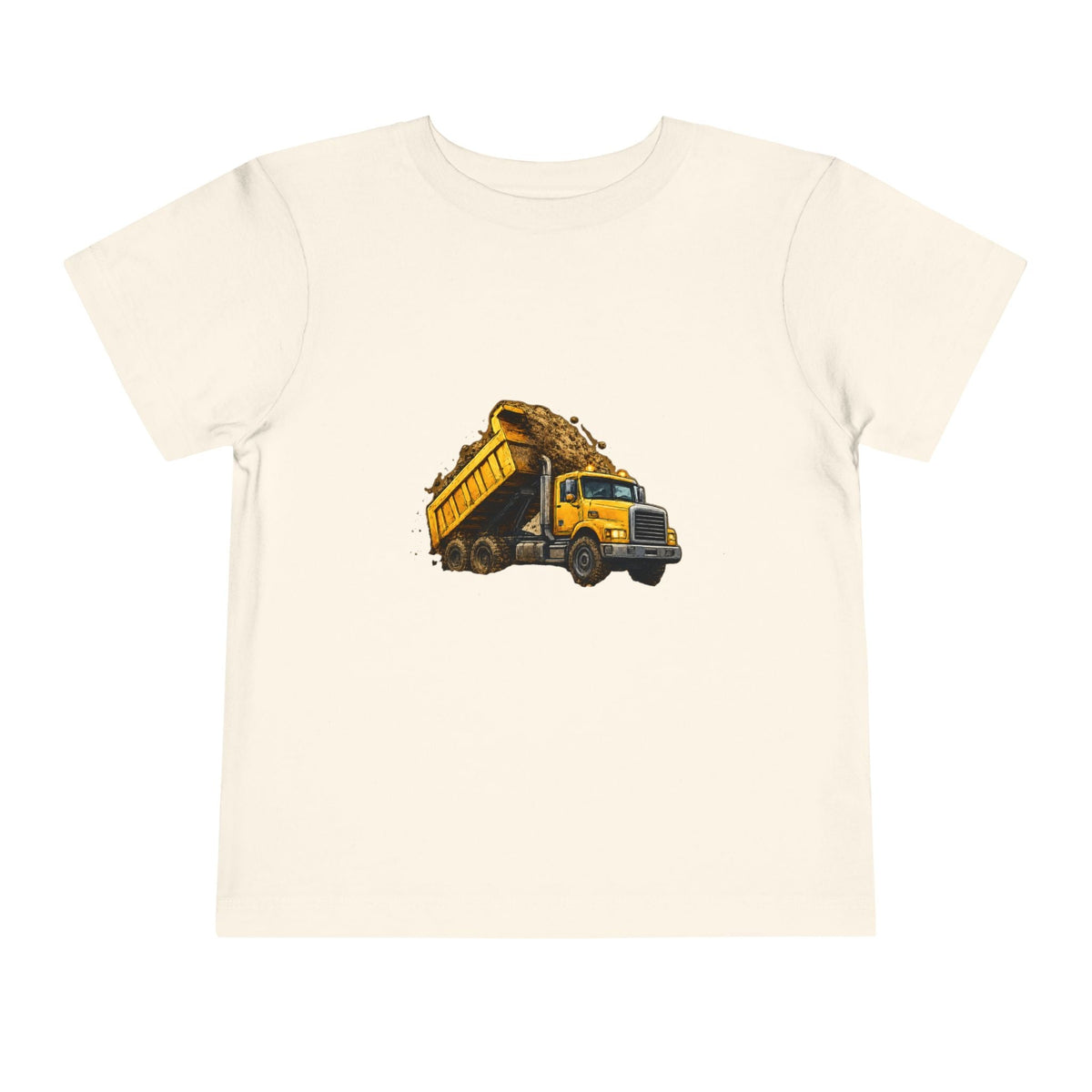 Toddler Dump Truck Tee – Construction Truck Shirt for Kids - Front Patch Kids Co.