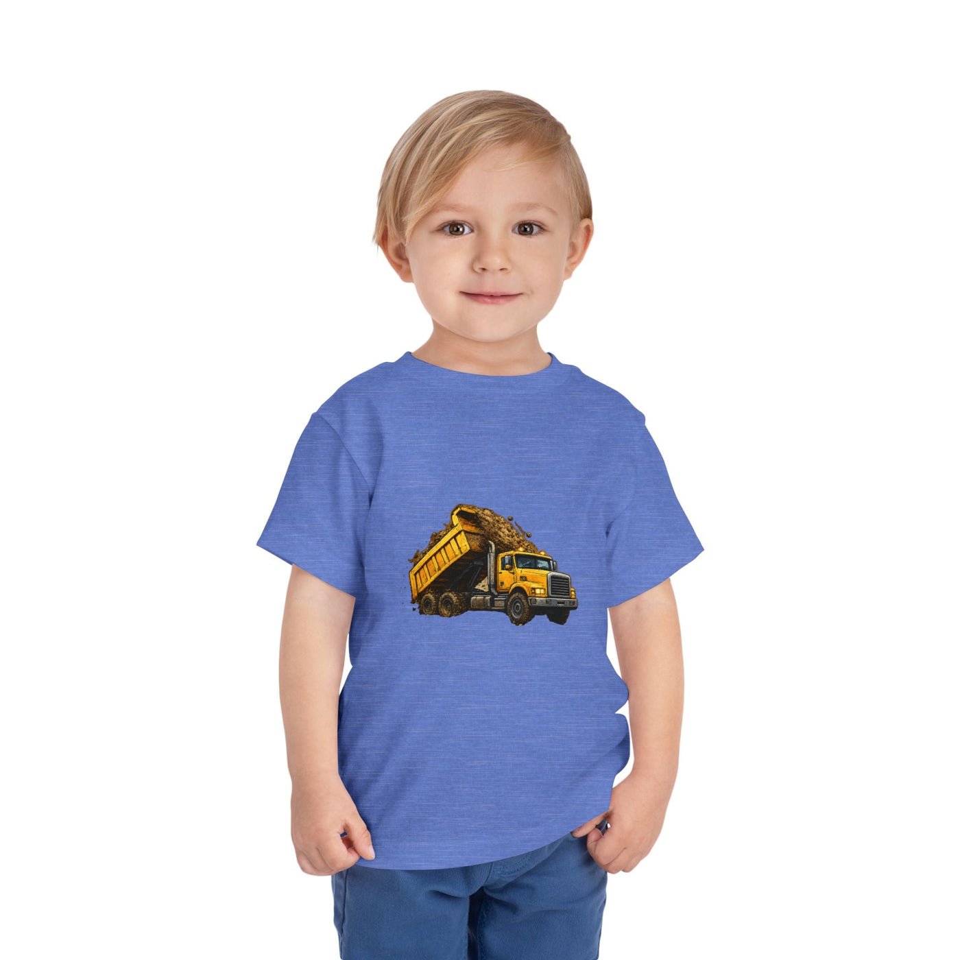 Toddler Dump Truck Tee – Construction Truck Shirt for Kids - Front Patch Kids Co.