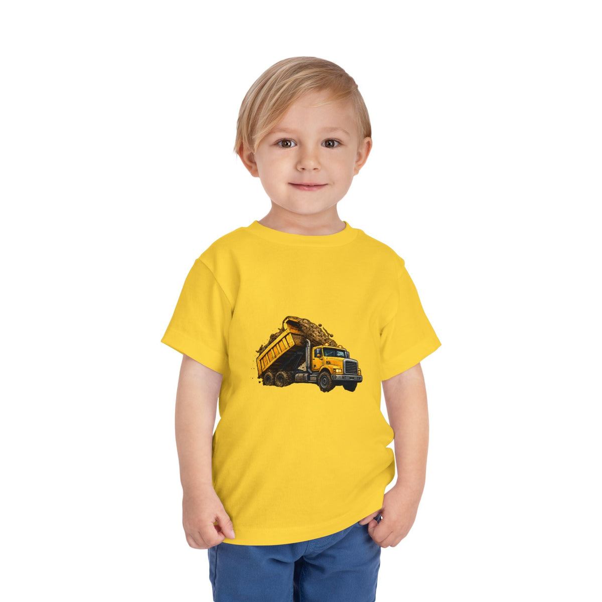 Toddler Dump Truck Tee – Construction Truck Shirt for Kids - Front Patch Kids Co.