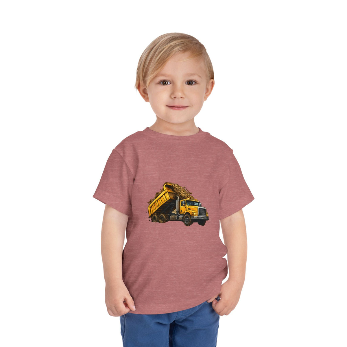 Toddler Dump Truck Tee – Construction Truck Shirt for Kids - Front Patch Kids Co.