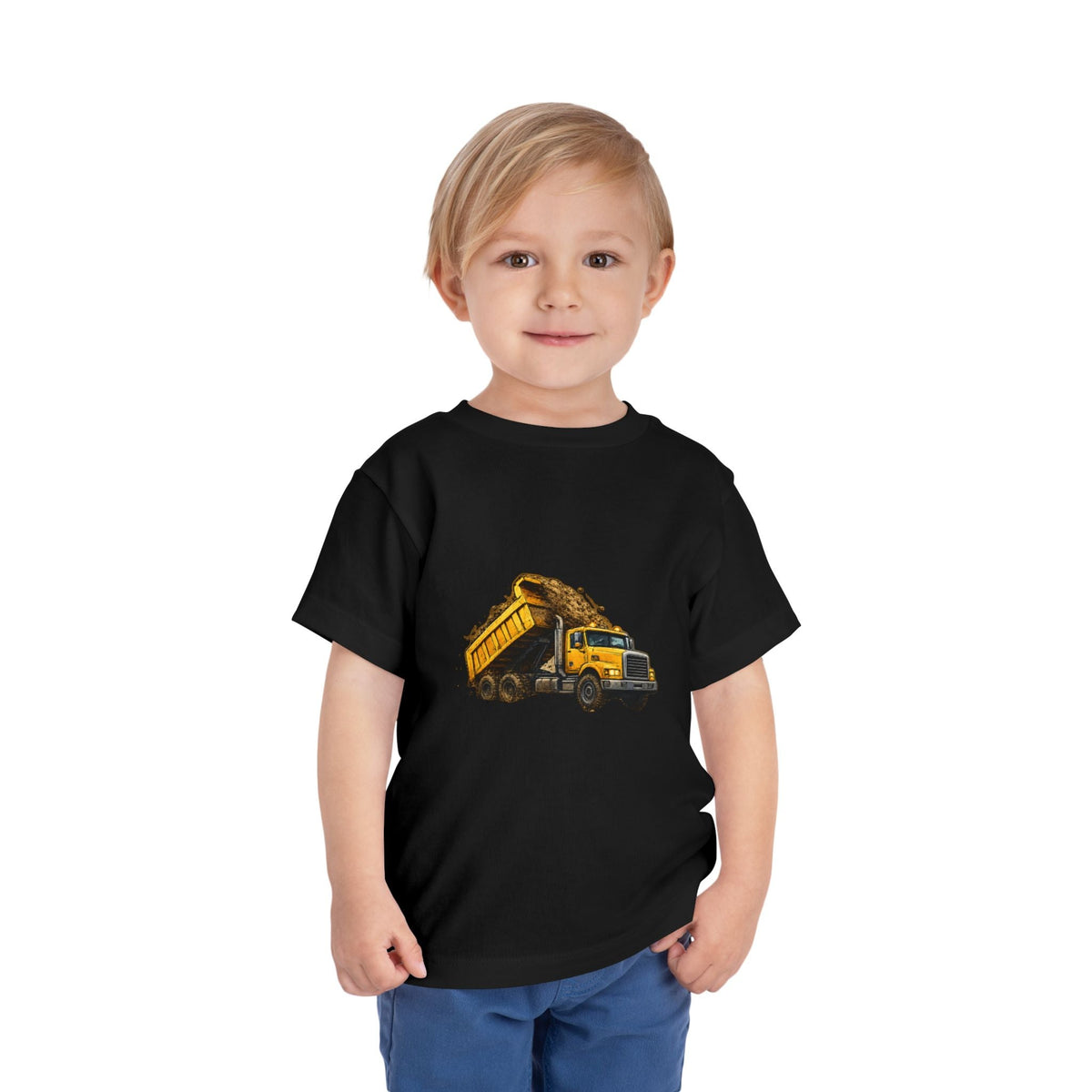 Toddler Dump Truck Tee – Construction Truck Shirt for Kids - Front Patch Kids Co.