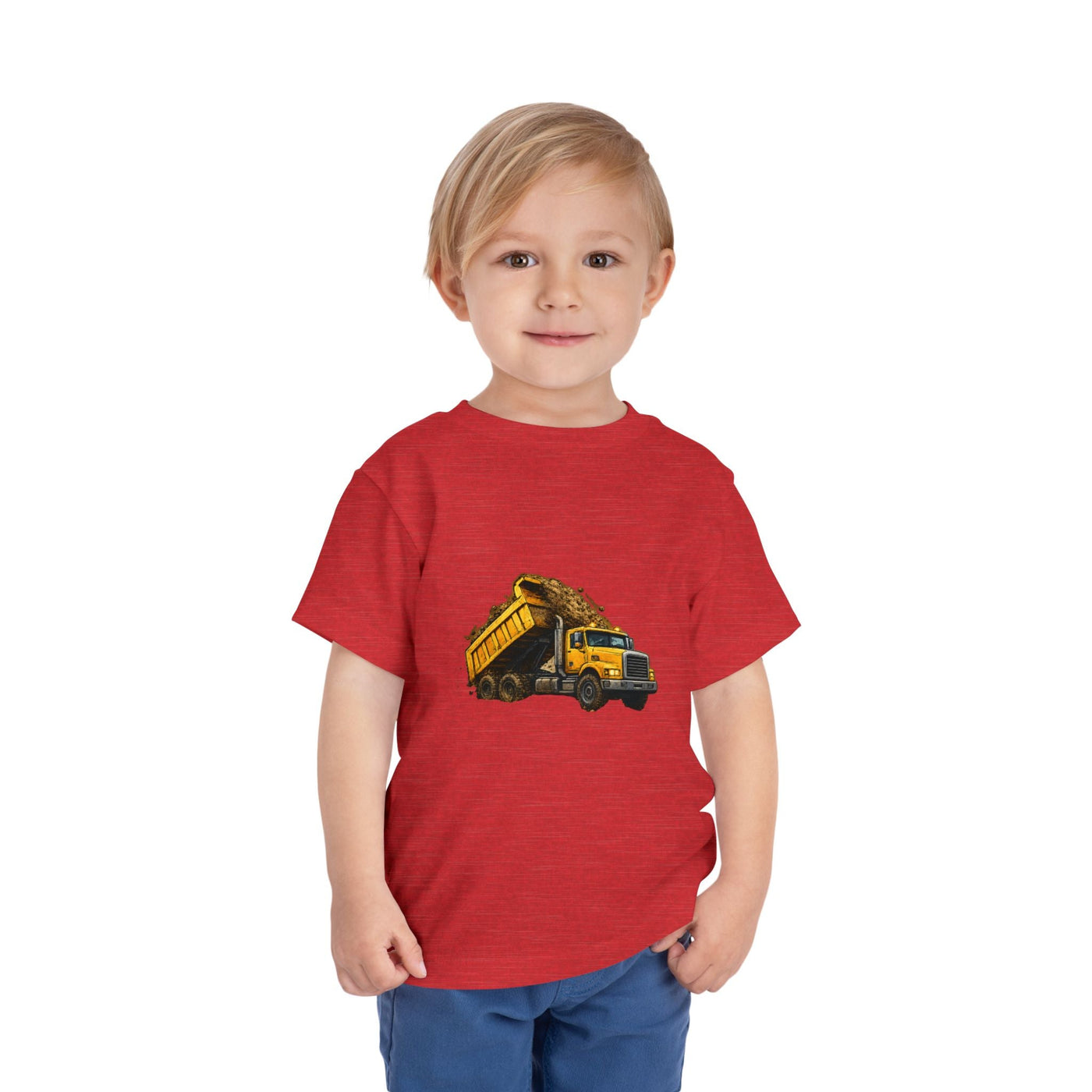 Toddler Dump Truck Tee – Construction Truck Shirt for Kids - Front Patch Kids Co.