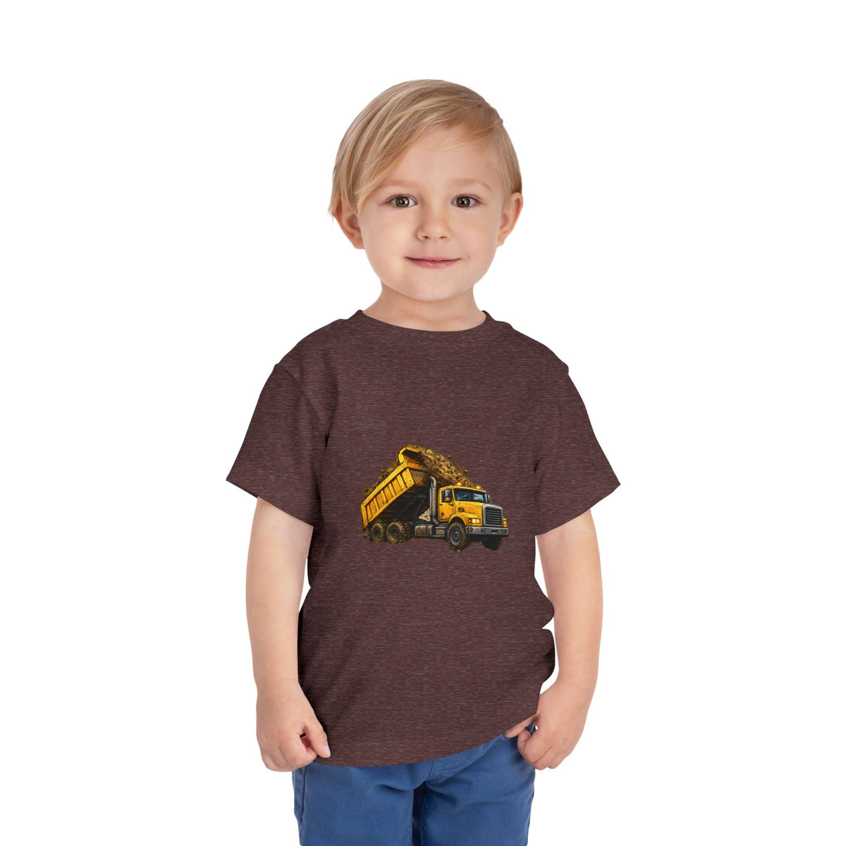 Toddler Dump Truck Tee – Construction Truck Shirt for Kids - Front Patch Kids Co.