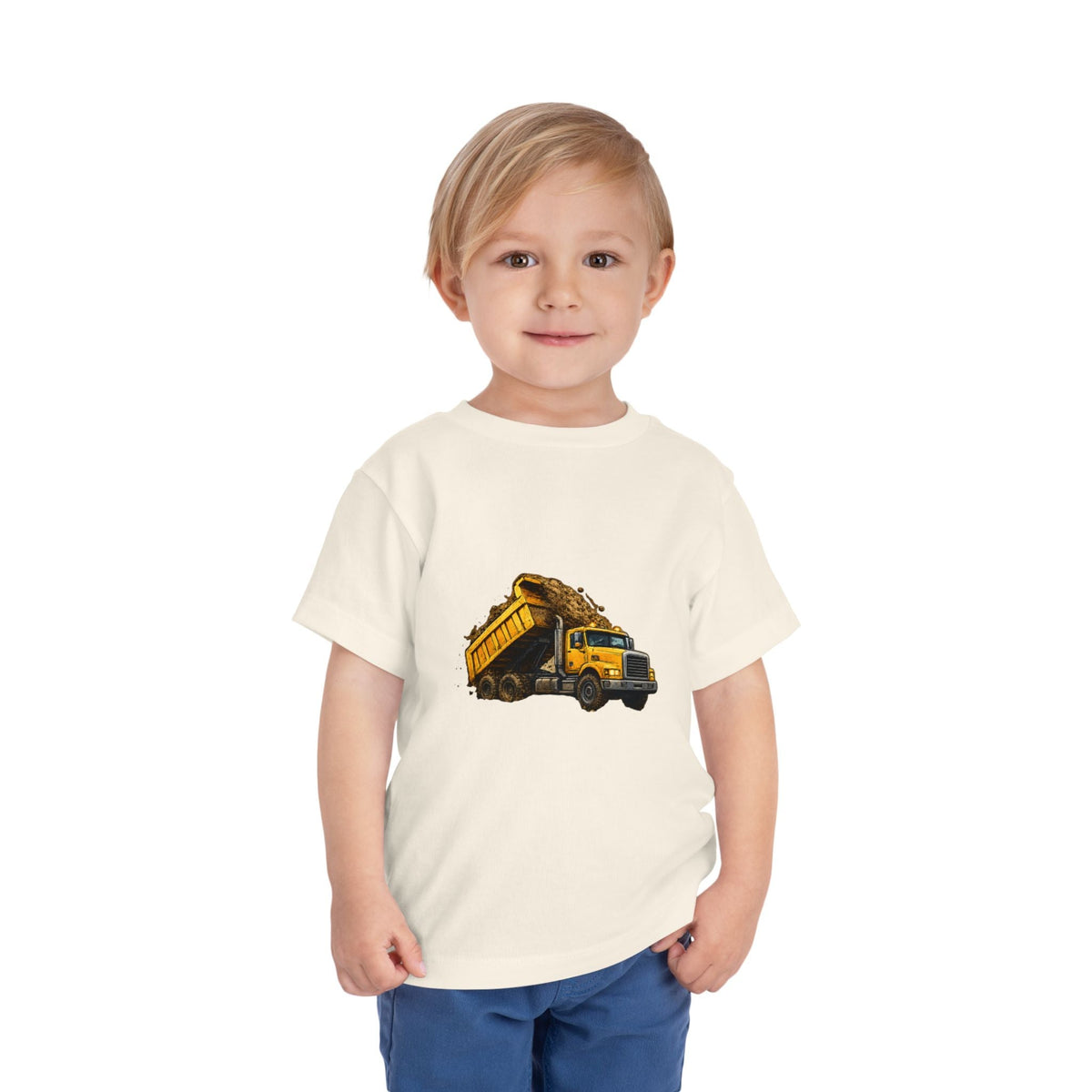 Toddler Dump Truck Tee – Construction Truck Shirt for Kids - Front Patch Kids Co.