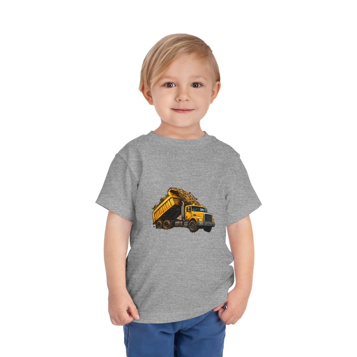Toddler Dump Truck Tee – Construction Truck Shirt for Kids - Front Patch Kids Co.