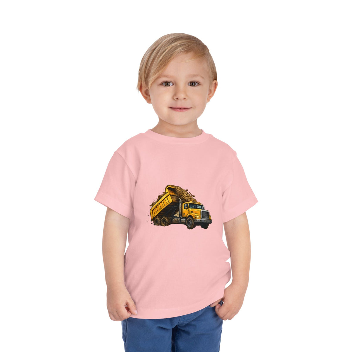 Toddler Dump Truck Tee – Construction Truck Shirt for Kids - Front Patch Kids Co.