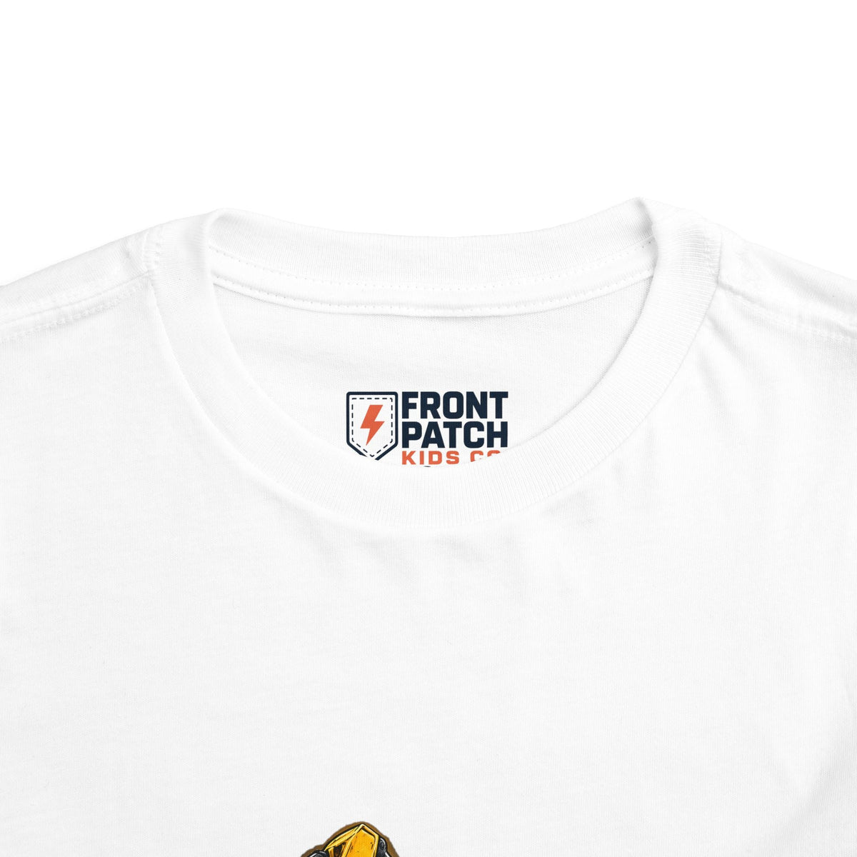 Toddler Excavator Tee — Yellow Digging Construction Truck Shirt - Front Patch Kids Co.