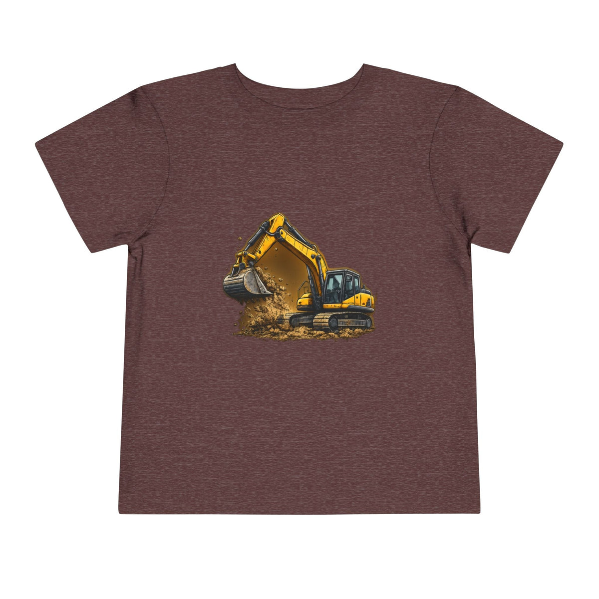 Toddler Excavator Tee — Yellow Digging Construction Truck Shirt - Front Patch Kids Co.
