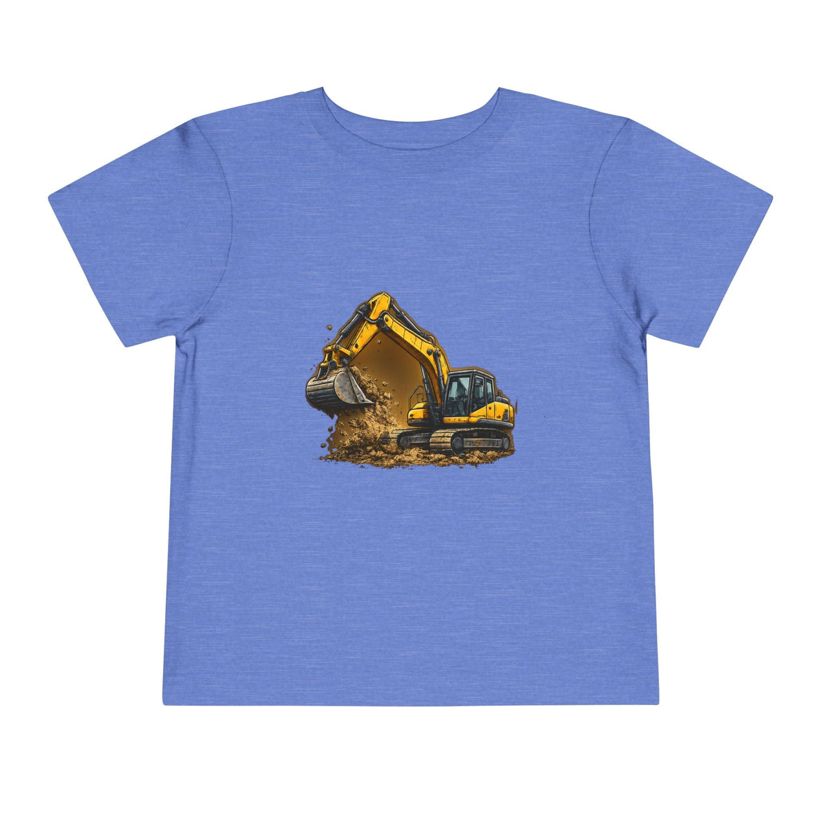Toddler Excavator Tee — Yellow Digging Construction Truck Shirt - Front Patch Kids Co.