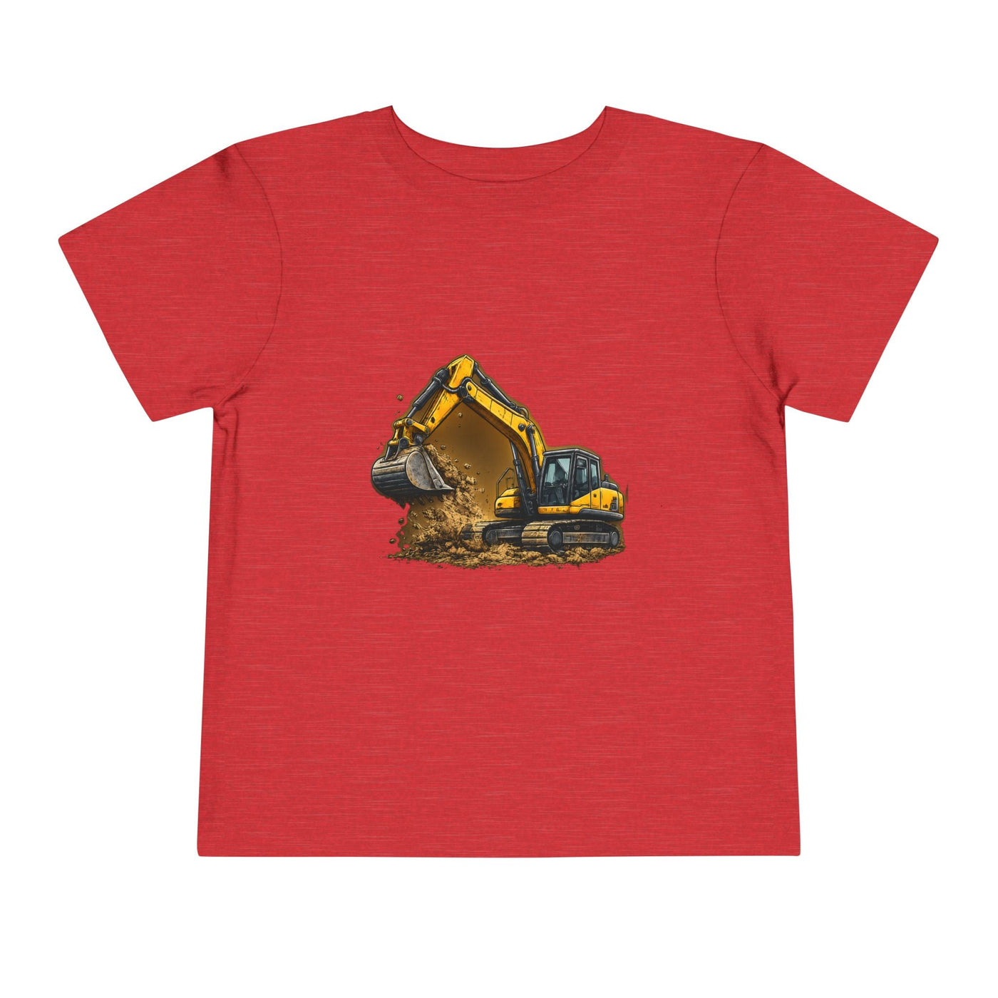 Toddler Excavator Tee — Yellow Digging Construction Truck Shirt - Front Patch Kids Co.