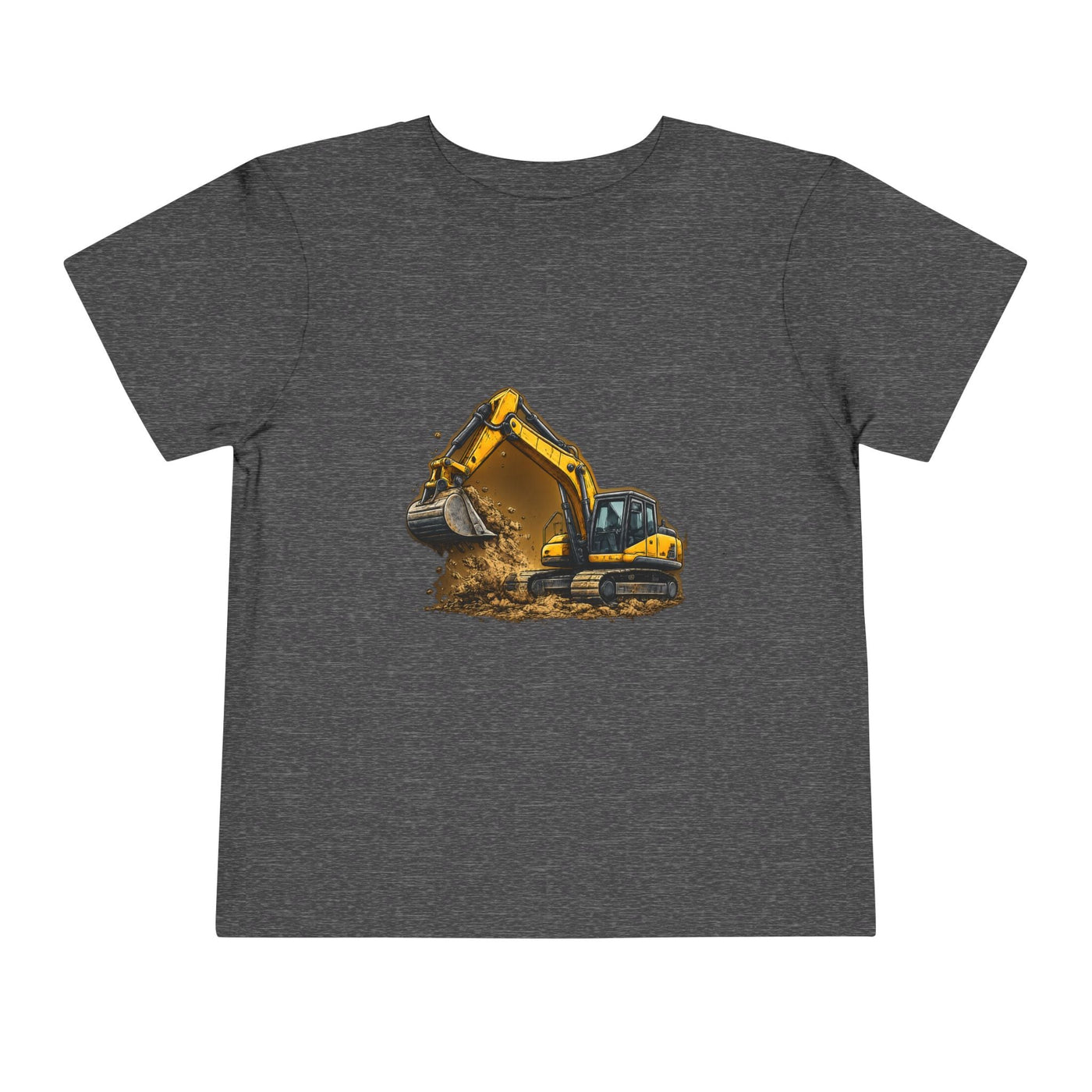 Toddler Excavator Tee — Yellow Digging Construction Truck Shirt - Front Patch Kids Co.