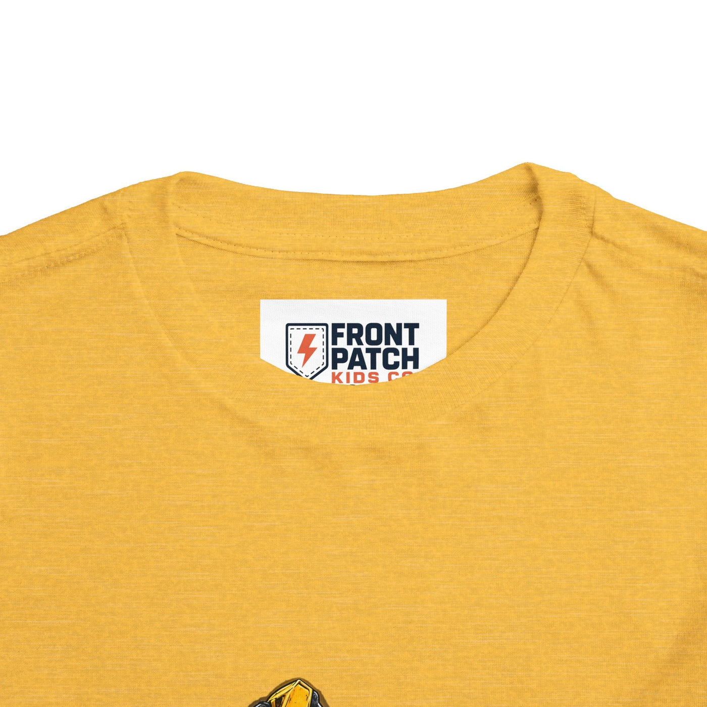 Toddler Excavator Tee — Yellow Digging Construction Truck Shirt - Front Patch Kids Co.