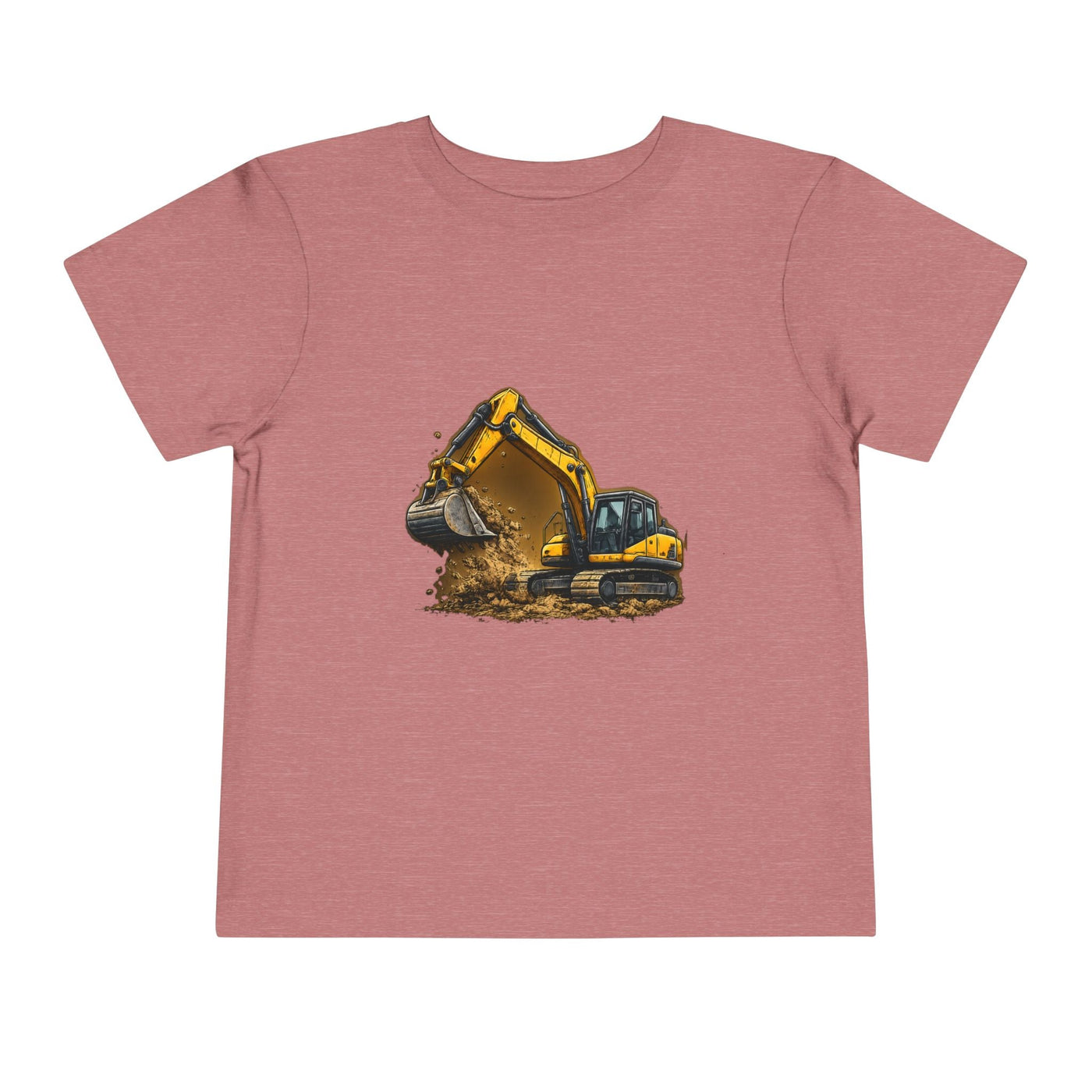 Toddler Excavator Tee — Yellow Digging Construction Truck Shirt - Front Patch Kids Co.