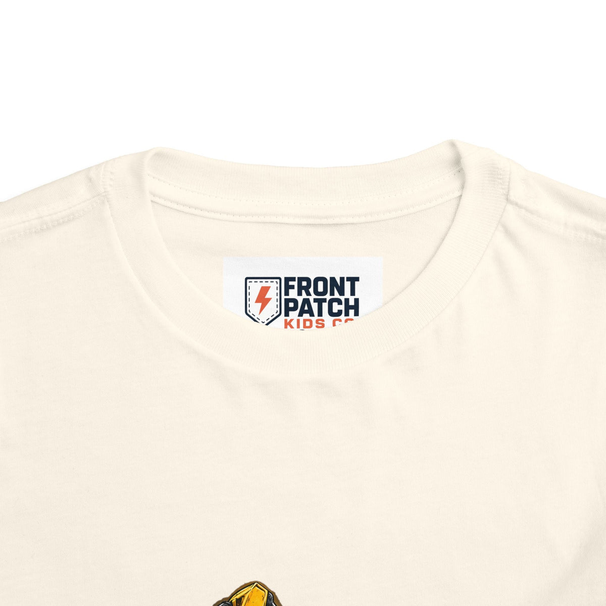 Toddler Excavator Tee — Yellow Digging Construction Truck Shirt - Front Patch Kids Co.