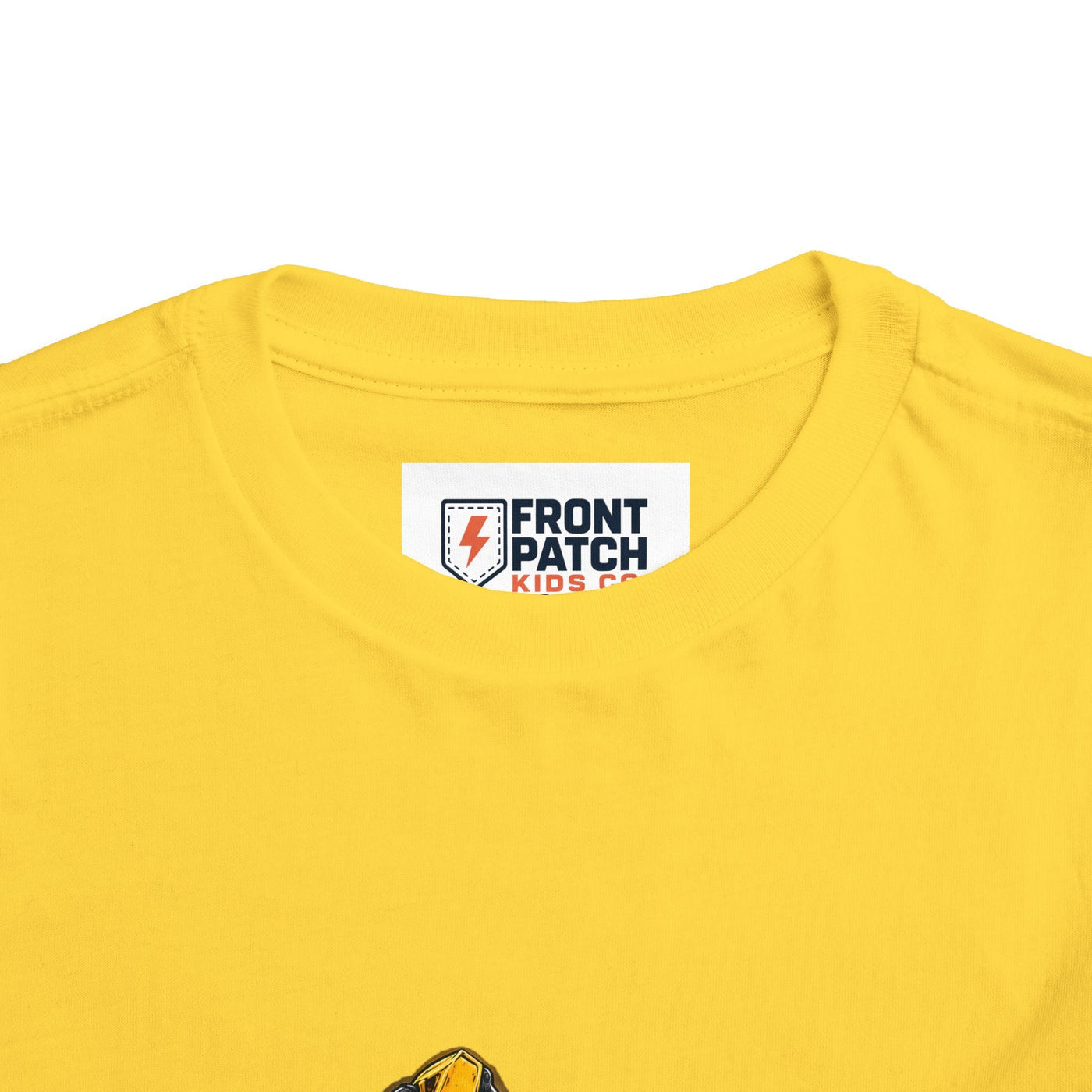 Toddler Excavator Tee — Yellow Digging Construction Truck Shirt - Front Patch Kids Co.