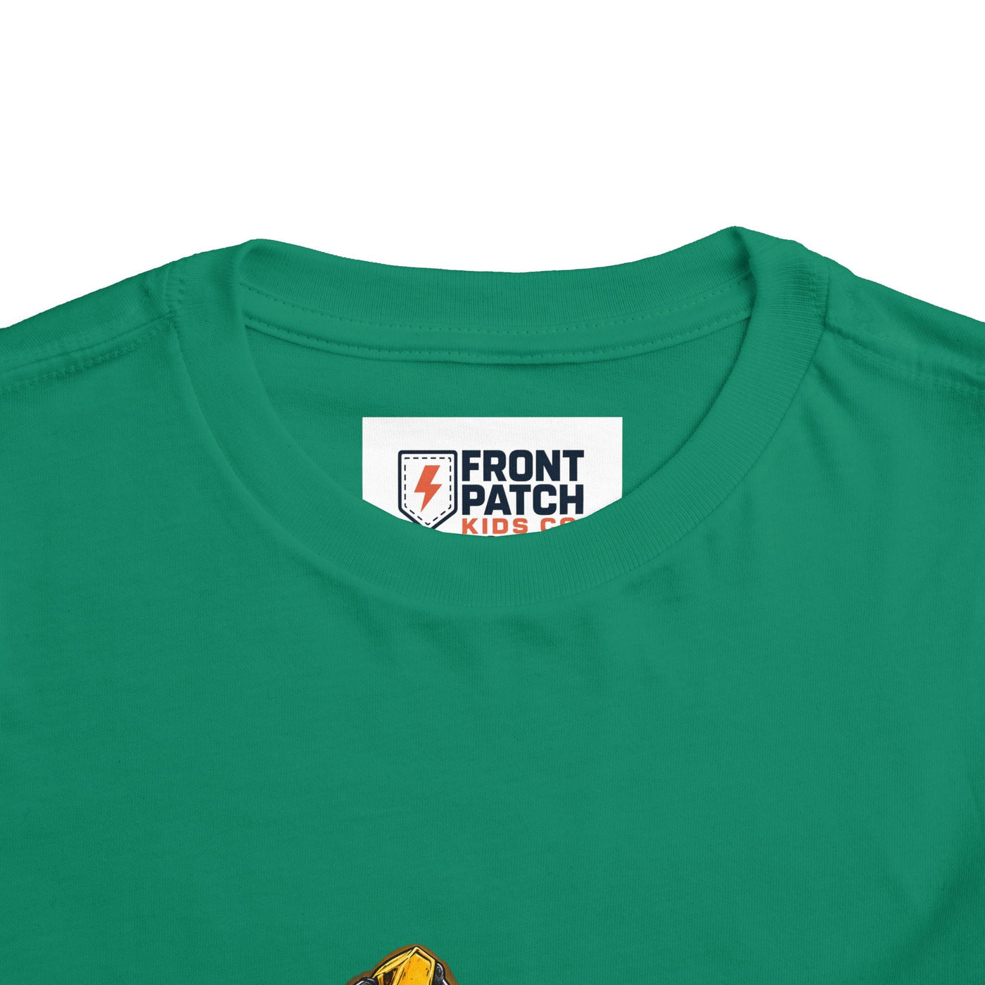Toddler Excavator Tee — Yellow Digging Construction Truck Shirt - Front Patch Kids Co.