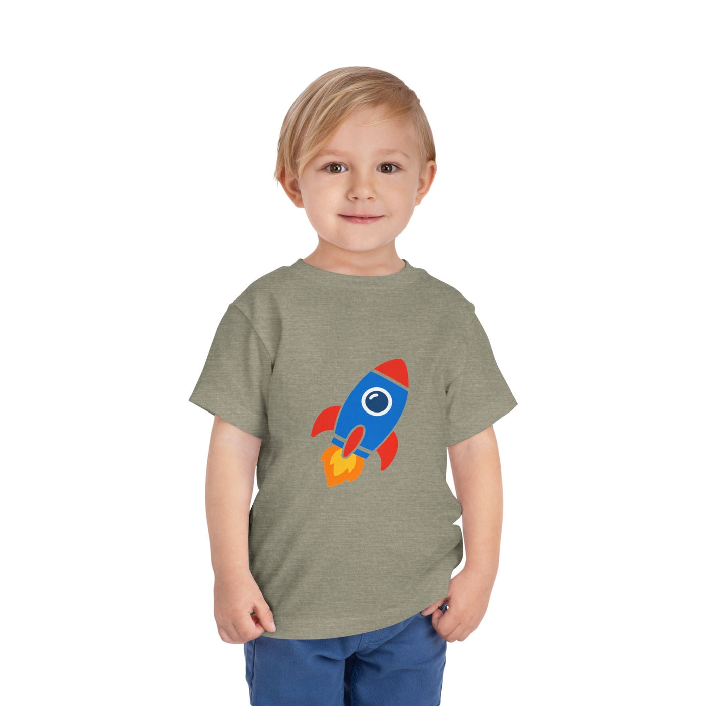 Toddler Rocket Tee — Cute Kids Space Shirt - Front Patch Kids Co.