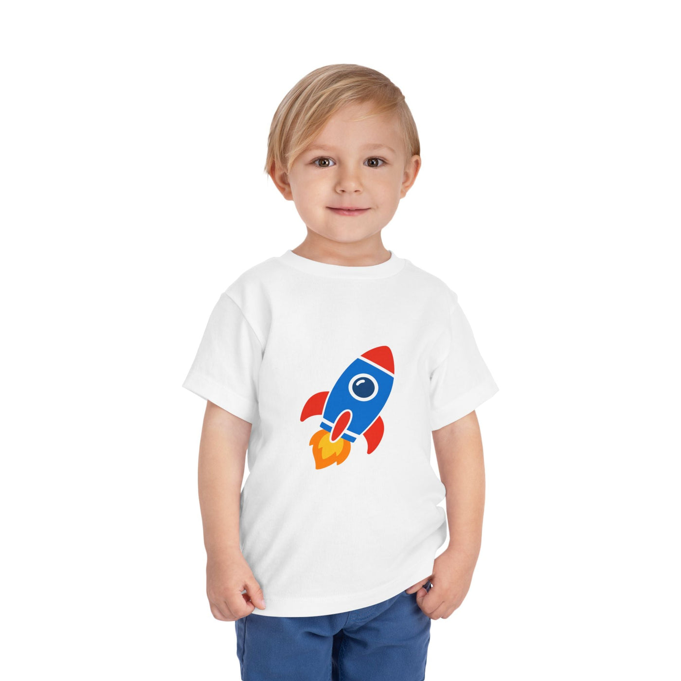 Toddler Rocket Tee — Cute Kids Space Shirt - Front Patch Kids Co.