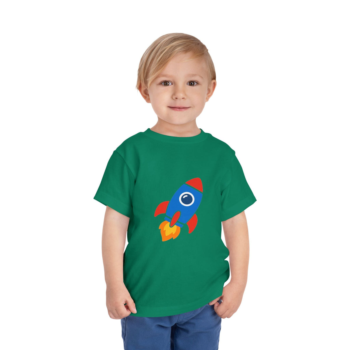 Toddler Rocket Tee — Cute Kids Space Shirt - Front Patch Kids Co.