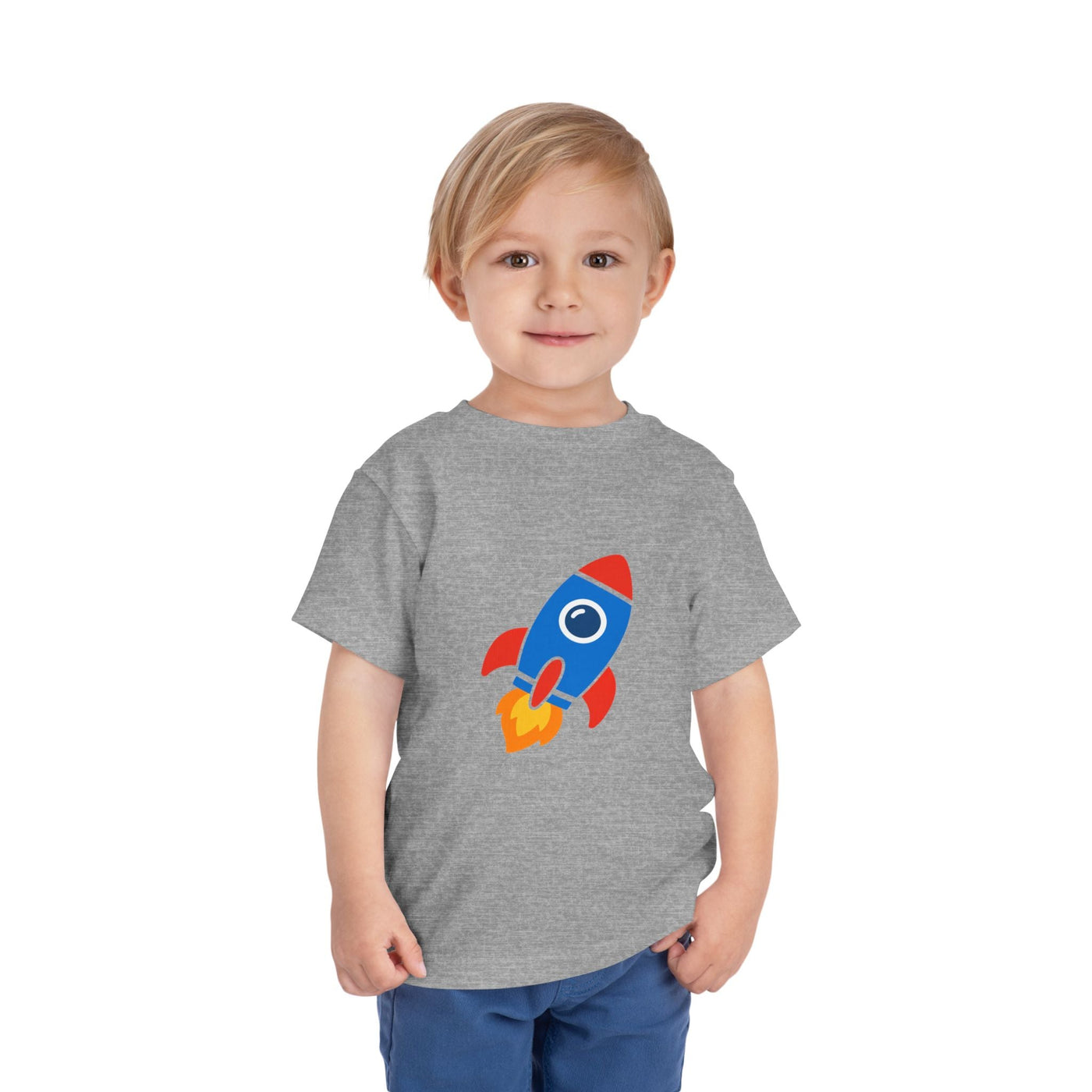 Toddler Rocket Tee — Cute Kids Space Shirt - Front Patch Kids Co.