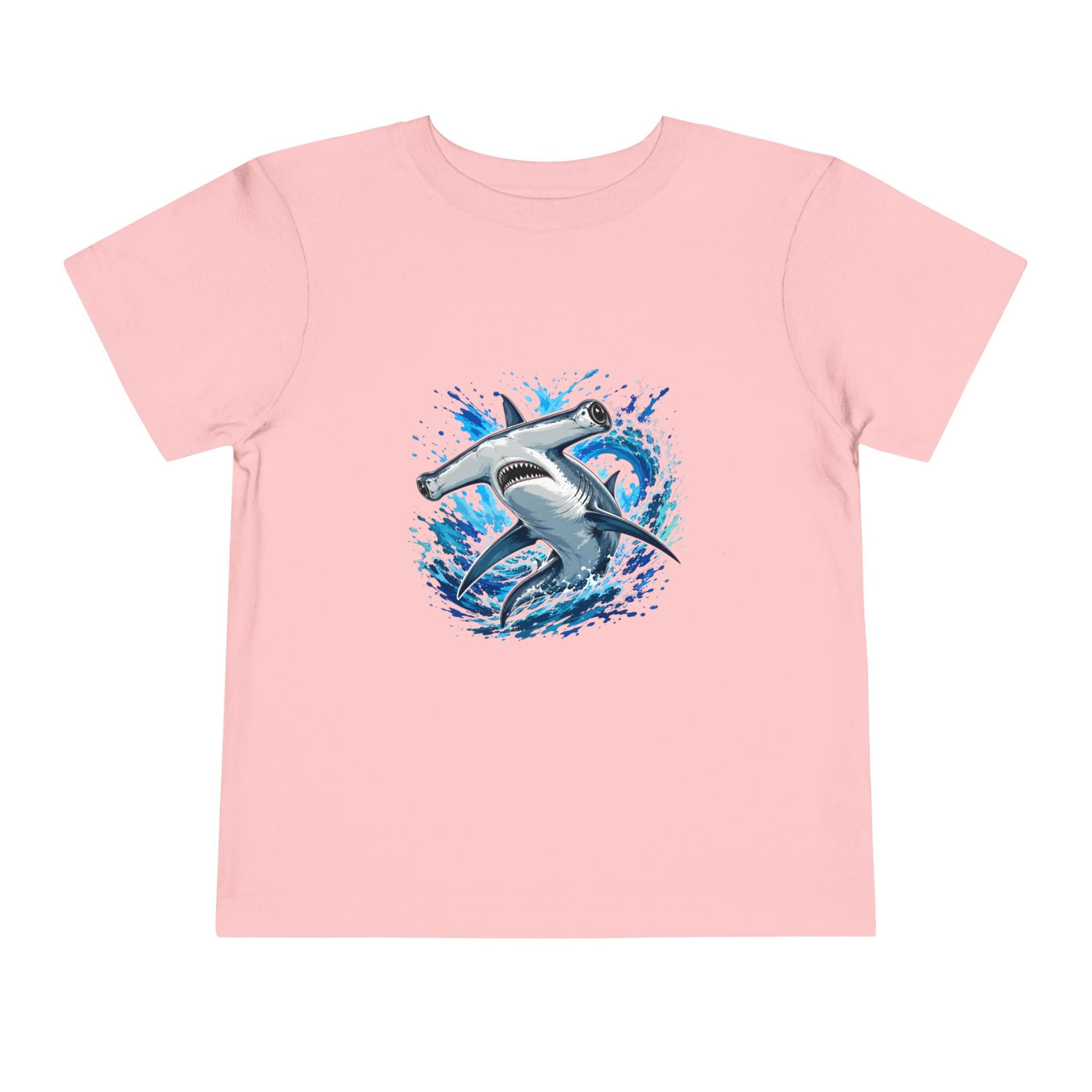Toddler Shark T-Shirt – Playful Hammerhead Splash Tee for Kids - Front Patch Kids Co.