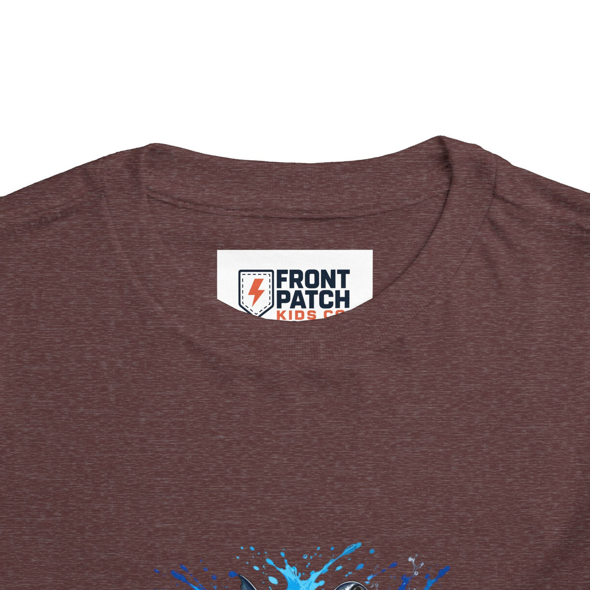Toddler Shark T-Shirt – Playful Hammerhead Splash Tee for Kids - Front Patch Kids Co.